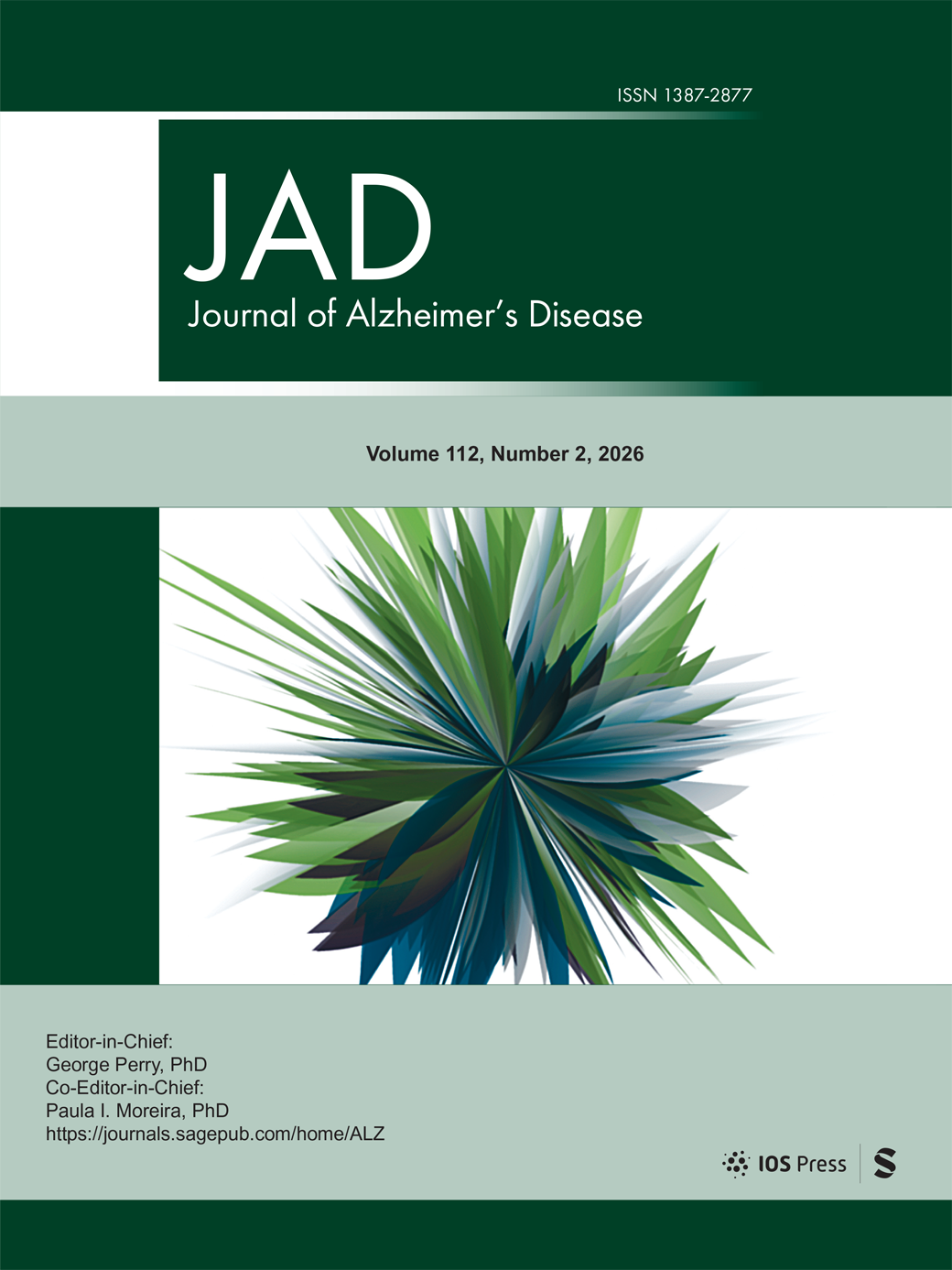 Journal of Alzheimer’s Disease journal cover
