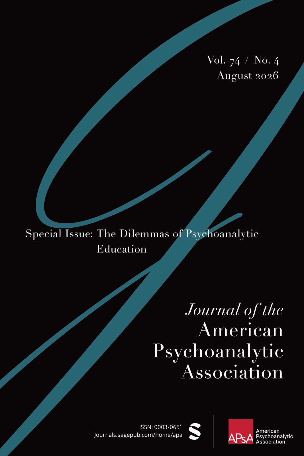 Journal of the American Psychoanalytic Association journal cover