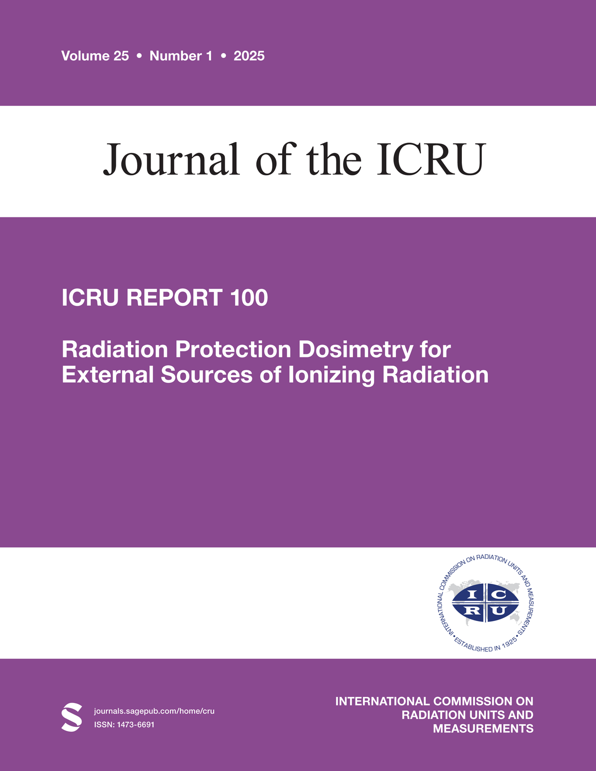 Journal of the ICRU journal cover