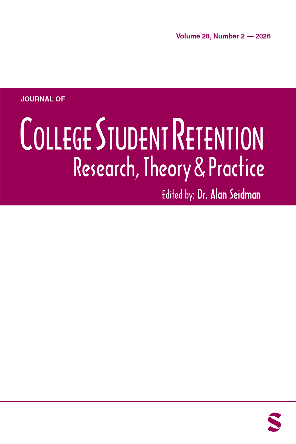 Journal of College Student Retention: Research,Theory & Practice journal cover
