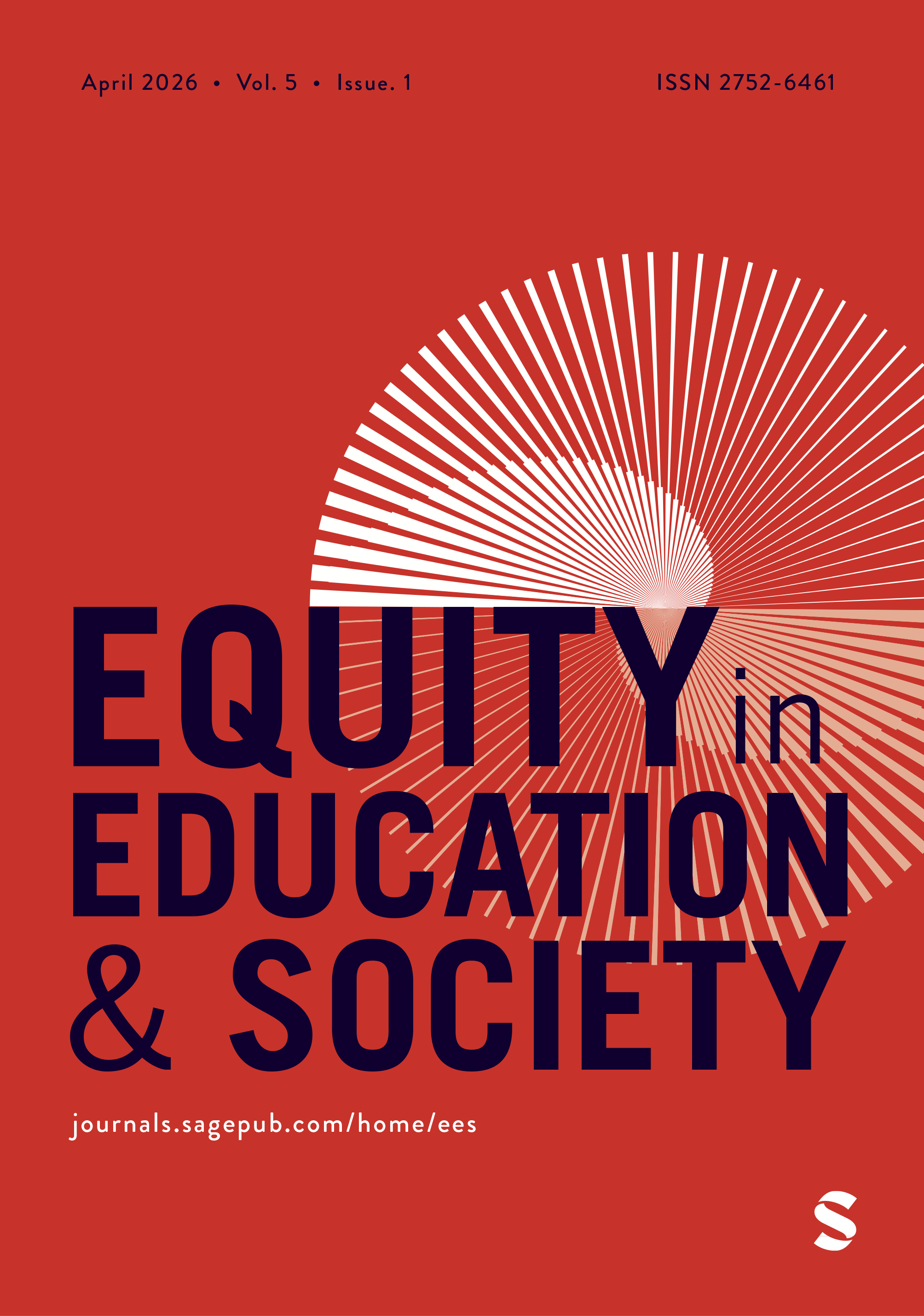 Equity in Education & Society journal cover
