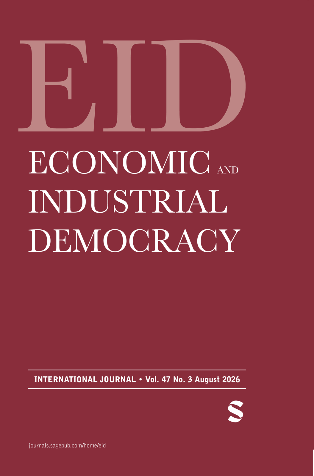 Economic and Industrial Democracy journal cover