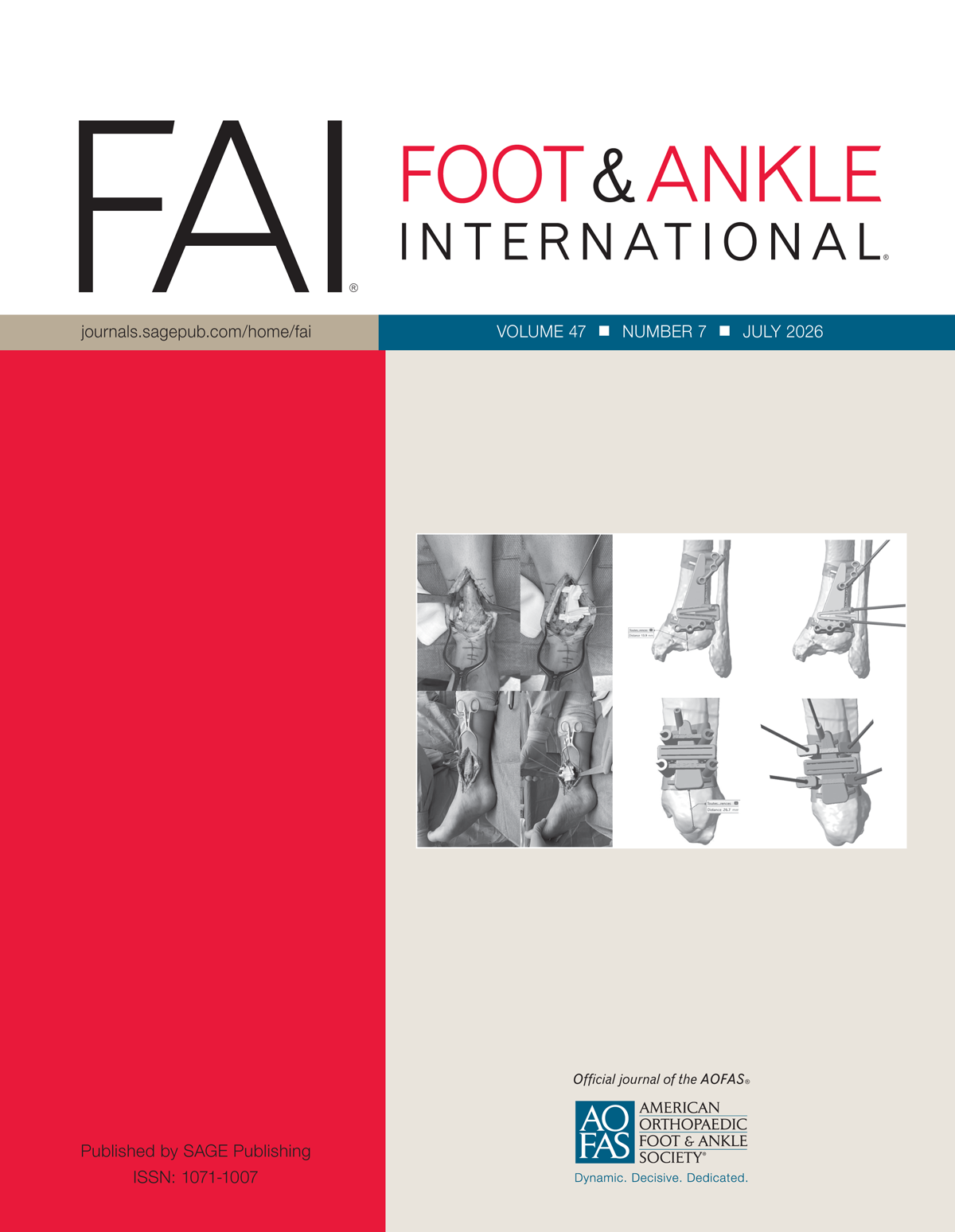 Foot & Ankle International journal cover
