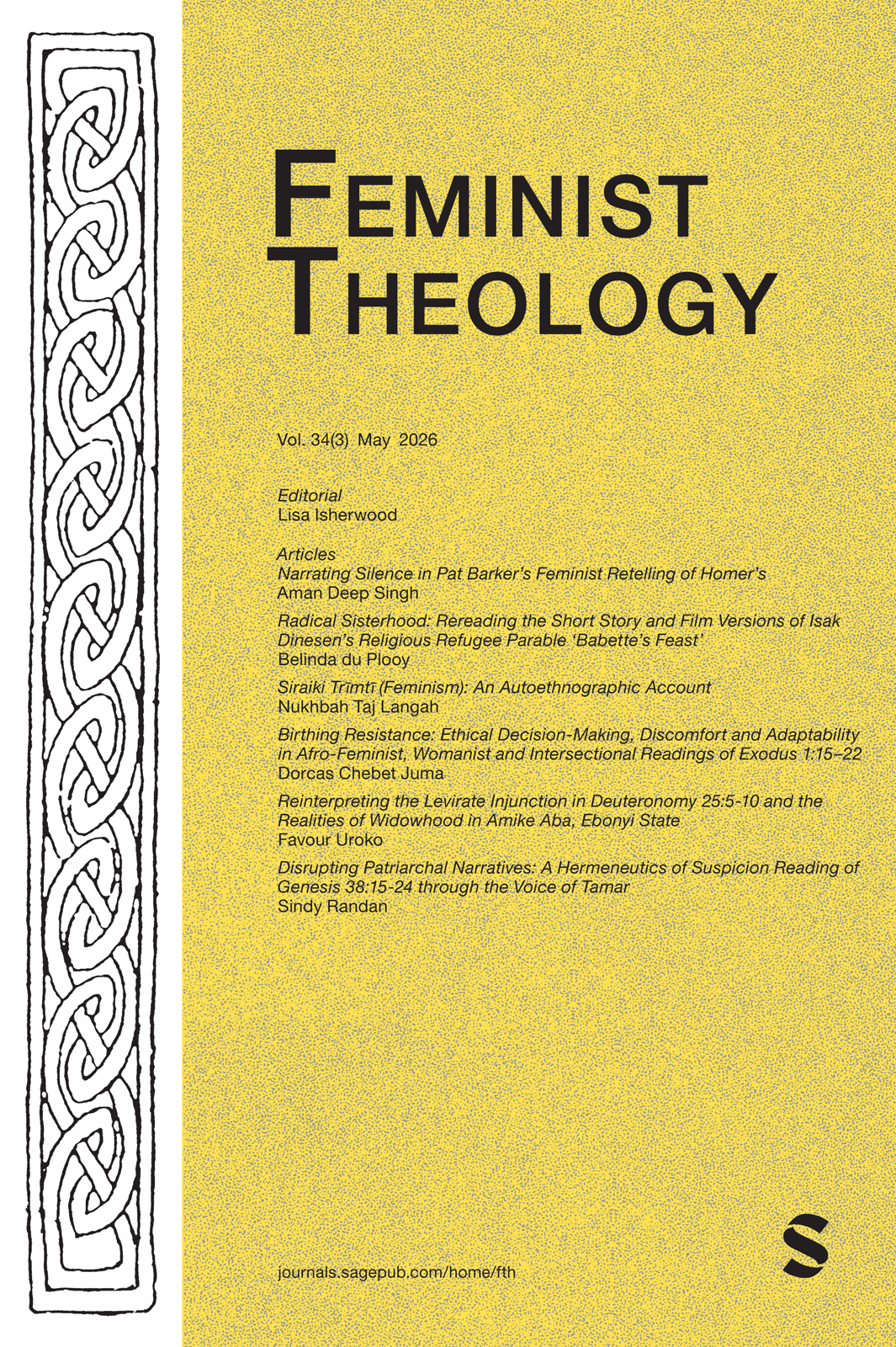 Feminist Theology journal cover