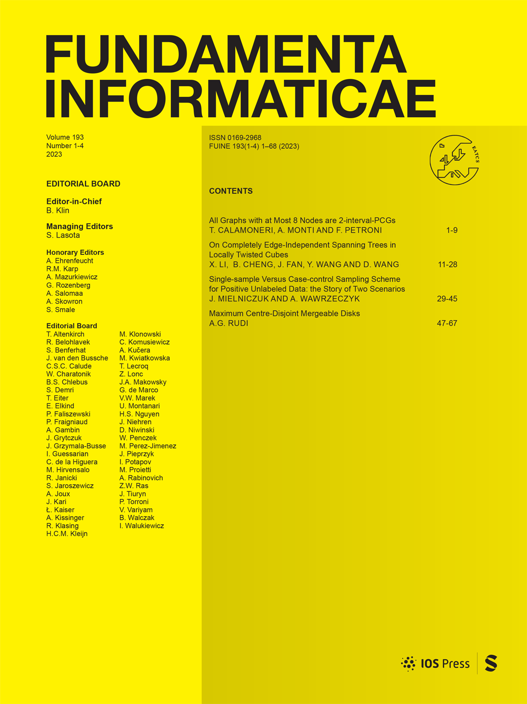 Fundamenta Informaticae journal cover