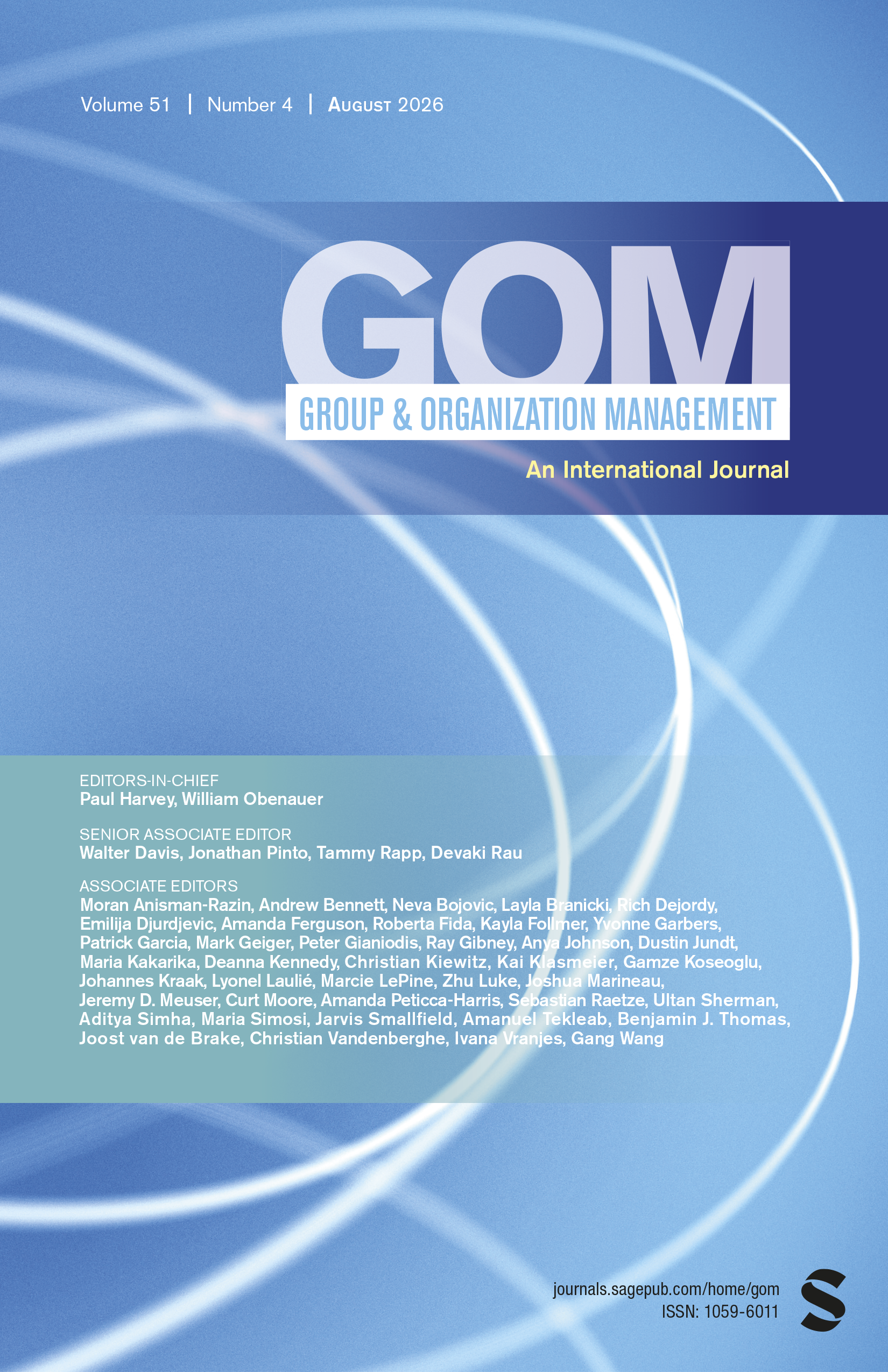 Group & Organization Management journal cover