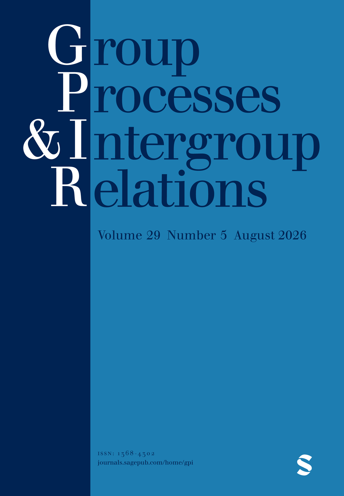 Group Processes & Intergroup Relations journal cover