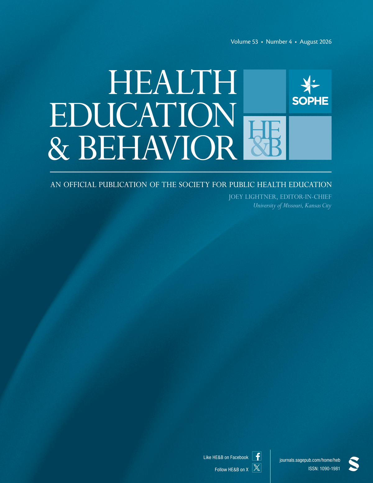 Health Education & Behavior journal cover