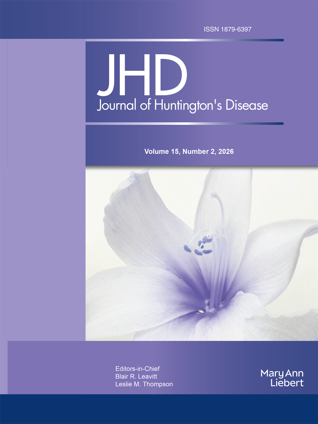 Journal of Huntington's Disease journal cover
