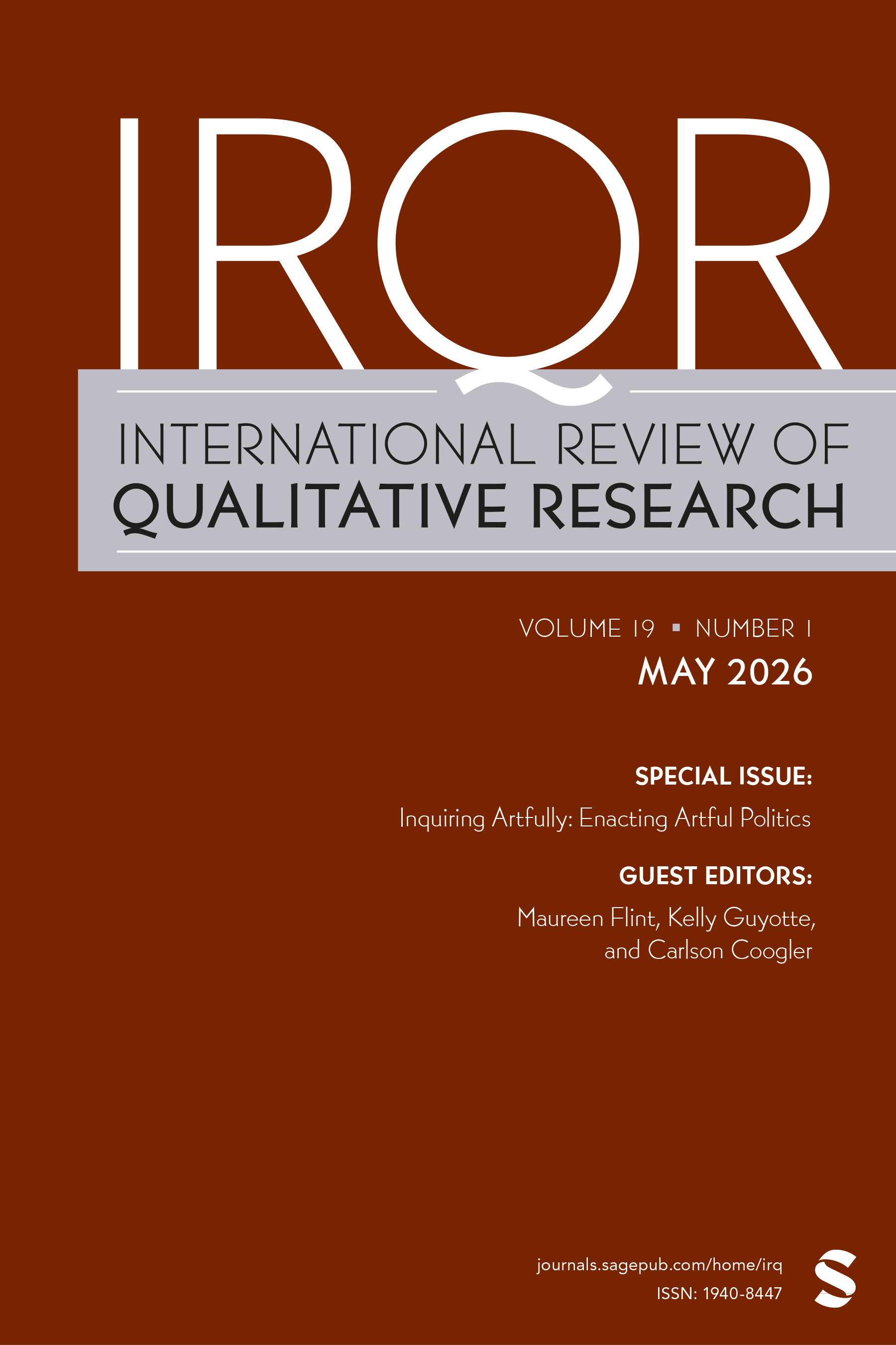 International Review of Qualitative Research journal cover