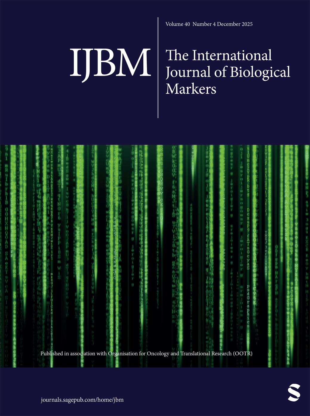 The International Journal of Biological Markers journal cover