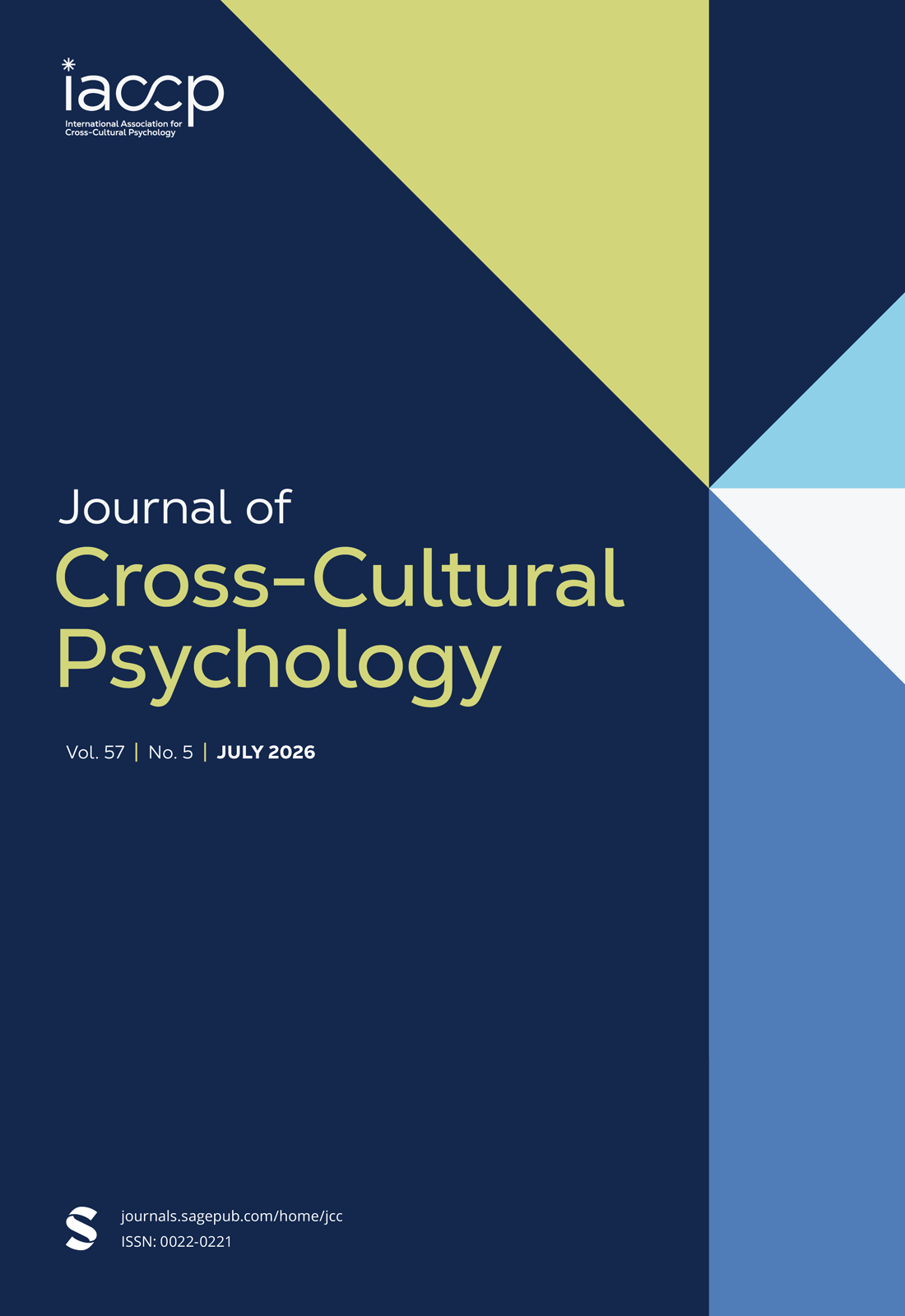 Journal of Cross-Cultural Psychology journal cover