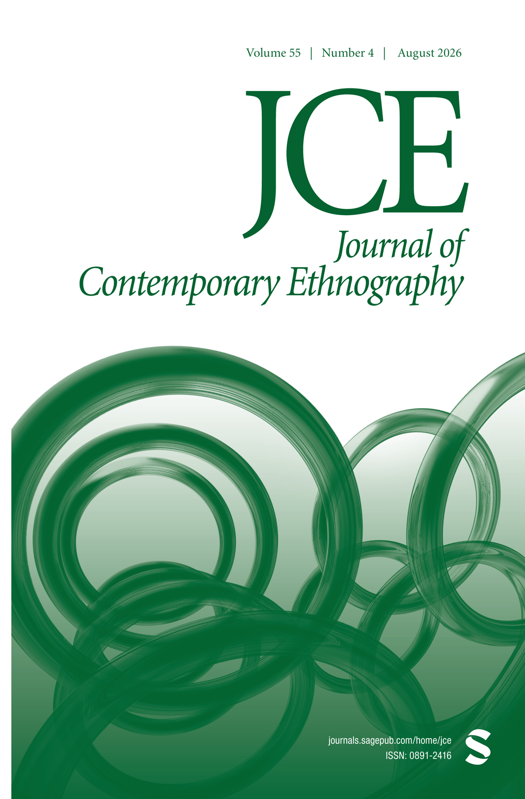 Journal of Contemporary Ethnography journal cover
