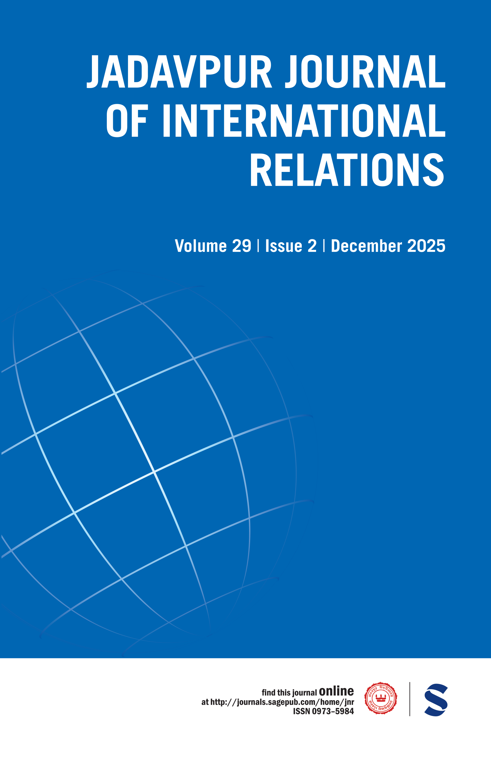 Jadavpur Journal of International Relations journal cover