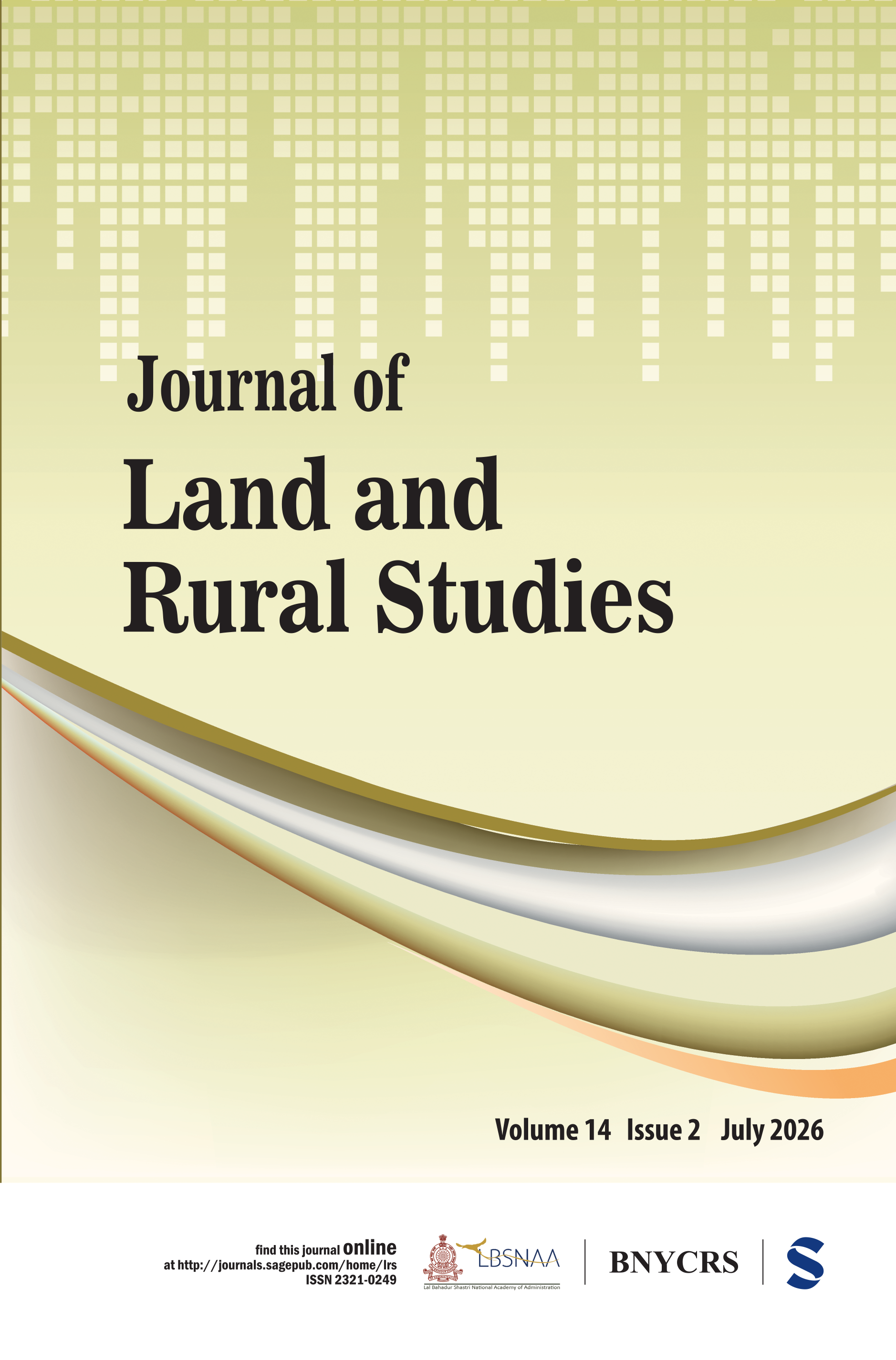 Journal of Land and Rural Studies journal cover
