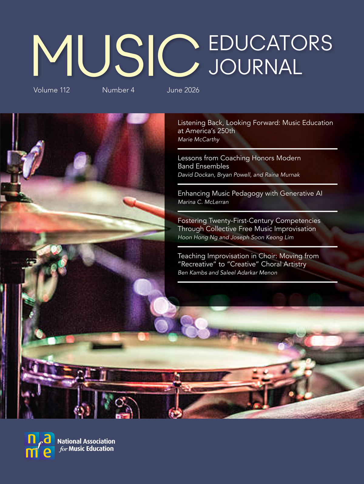 Music Educators Journal journal cover