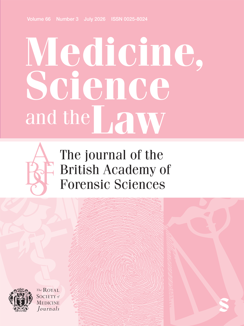Medicine,Science and the Law journal cover
