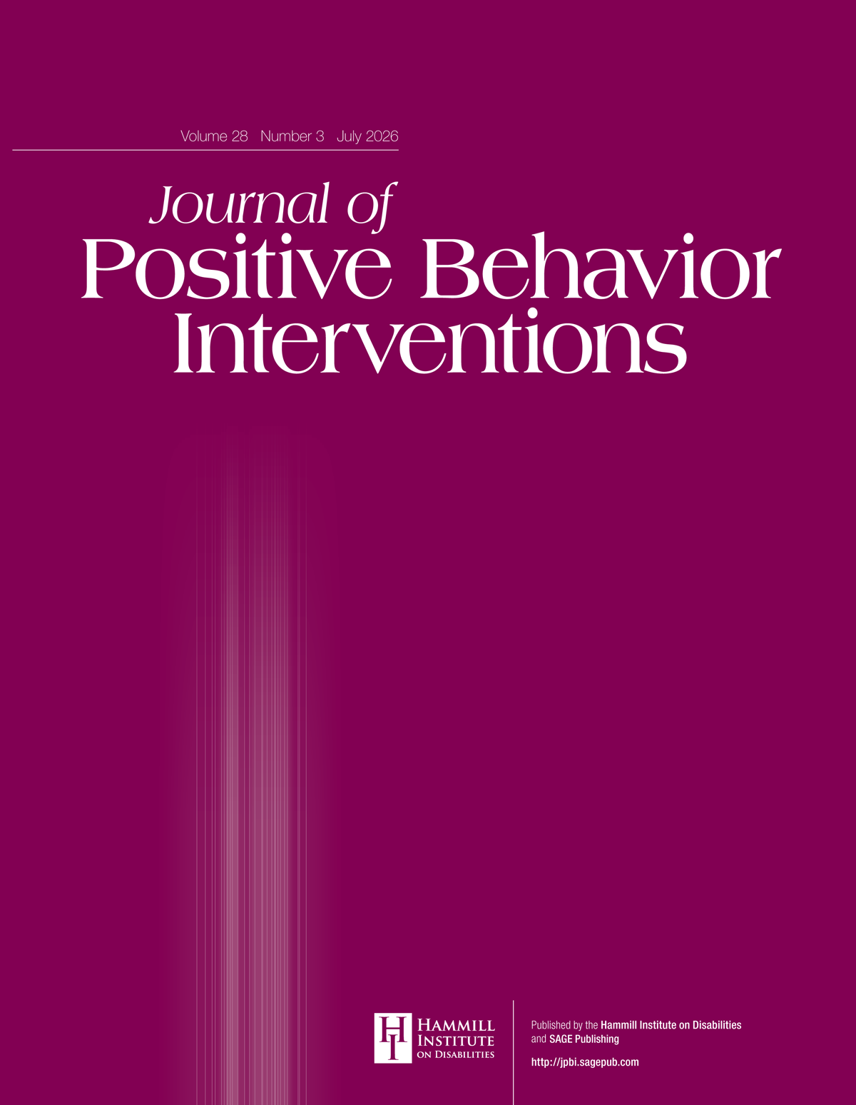 Journal of Positive Behavior Interventions journal cover