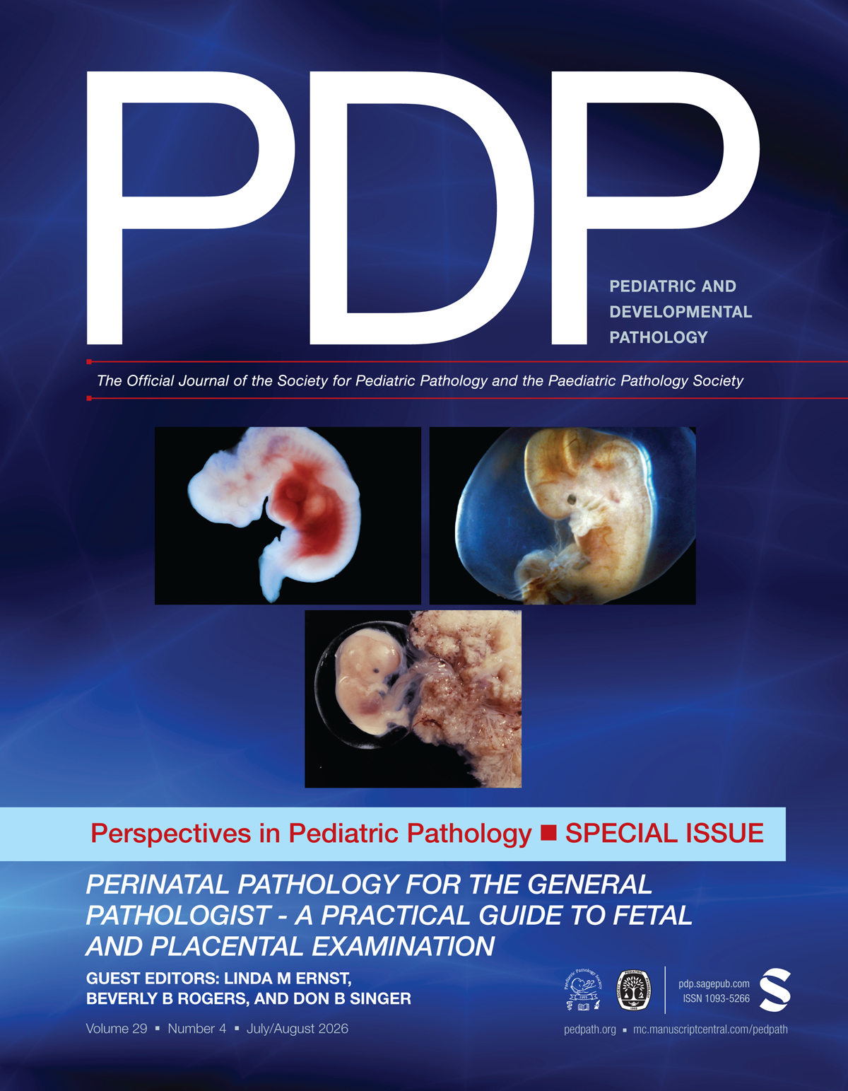Pediatric and Developmental Pathology journal cover