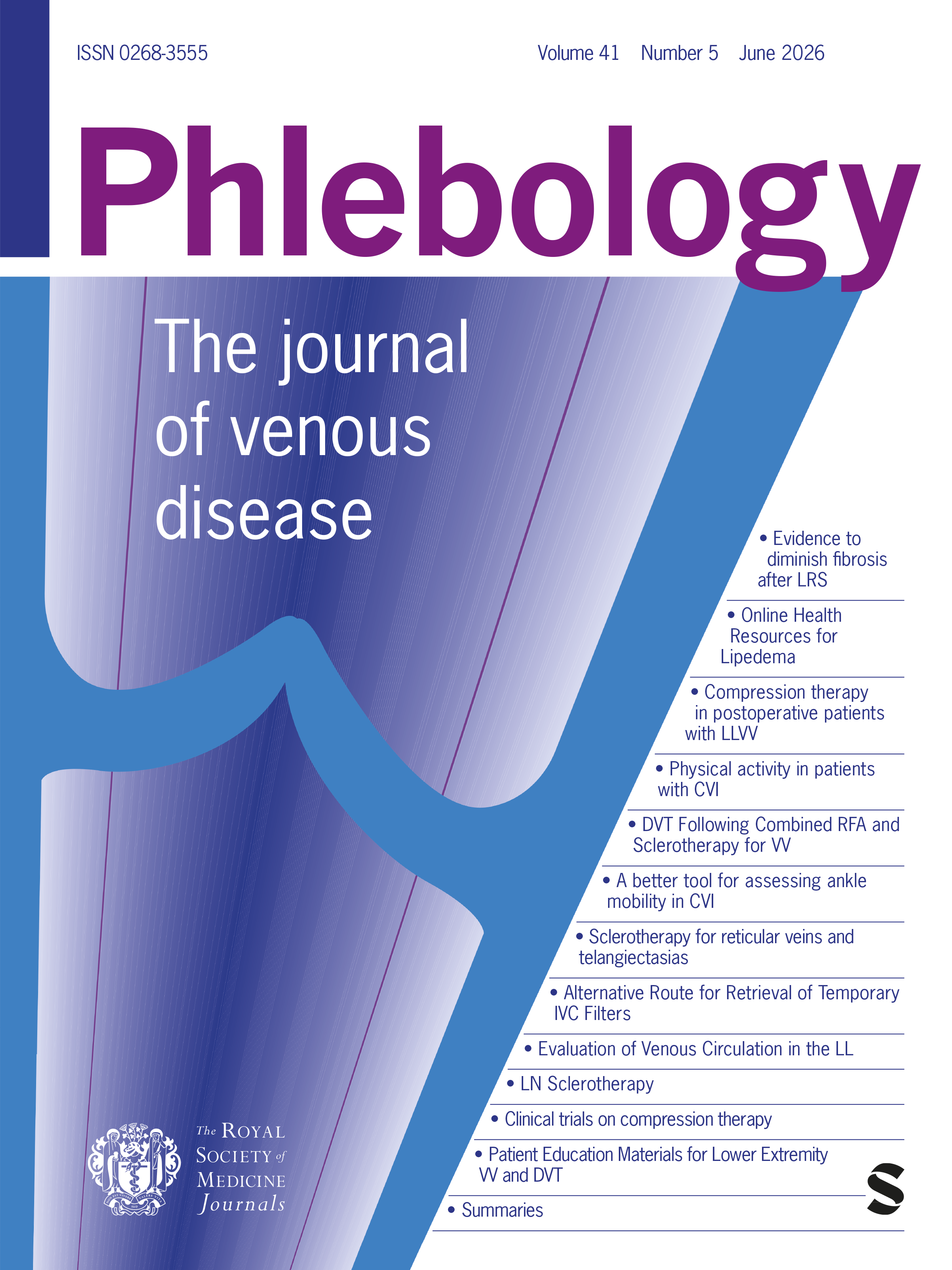 Phlebology: The Journal of Venous Disease journal cover