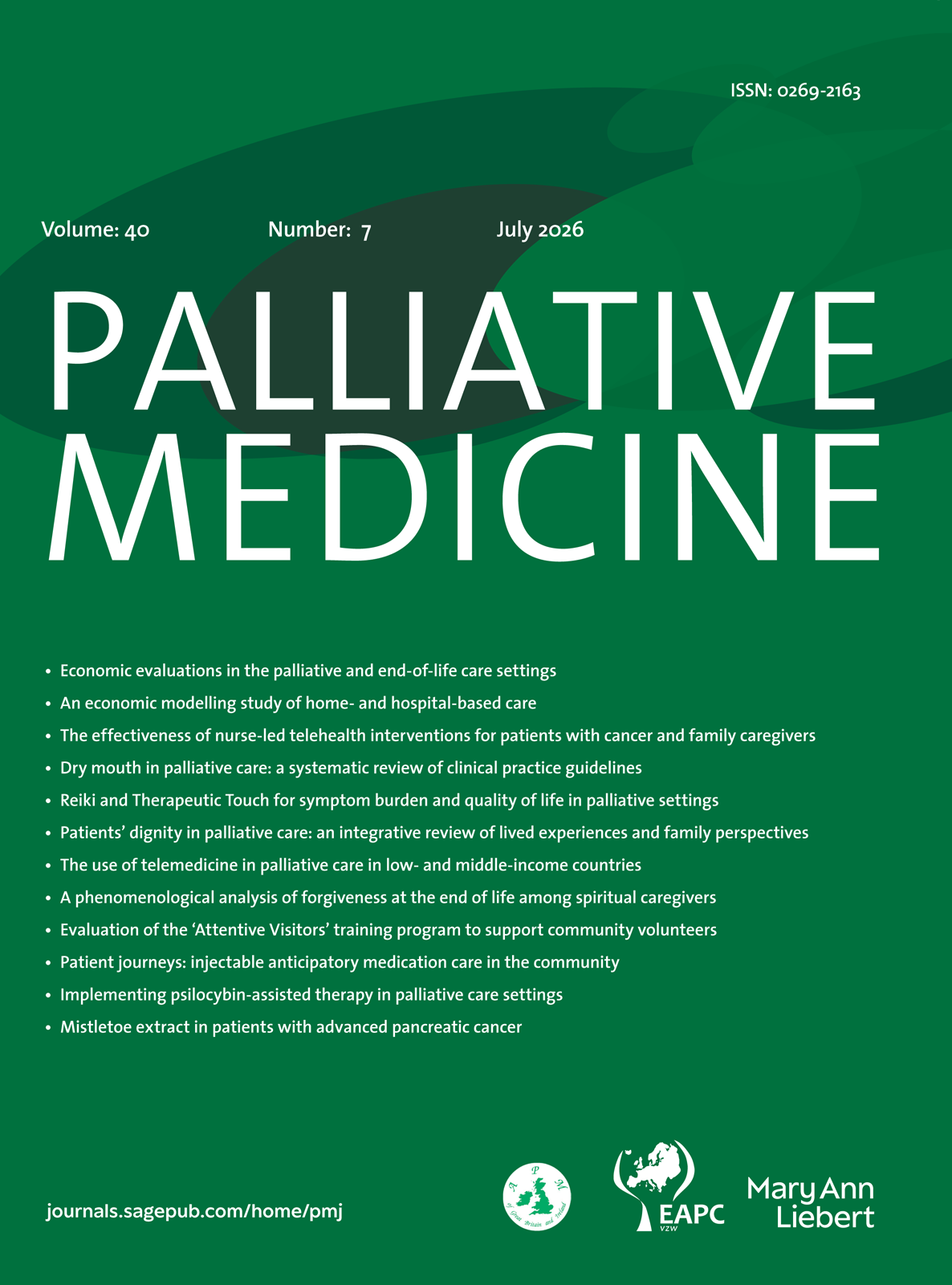 Palliative Medicine journal cover