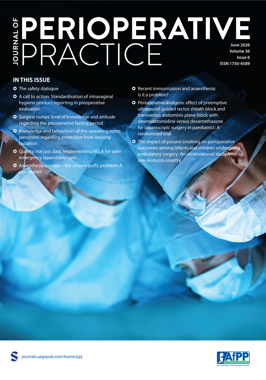 Journal of Perioperative Practice journal cover