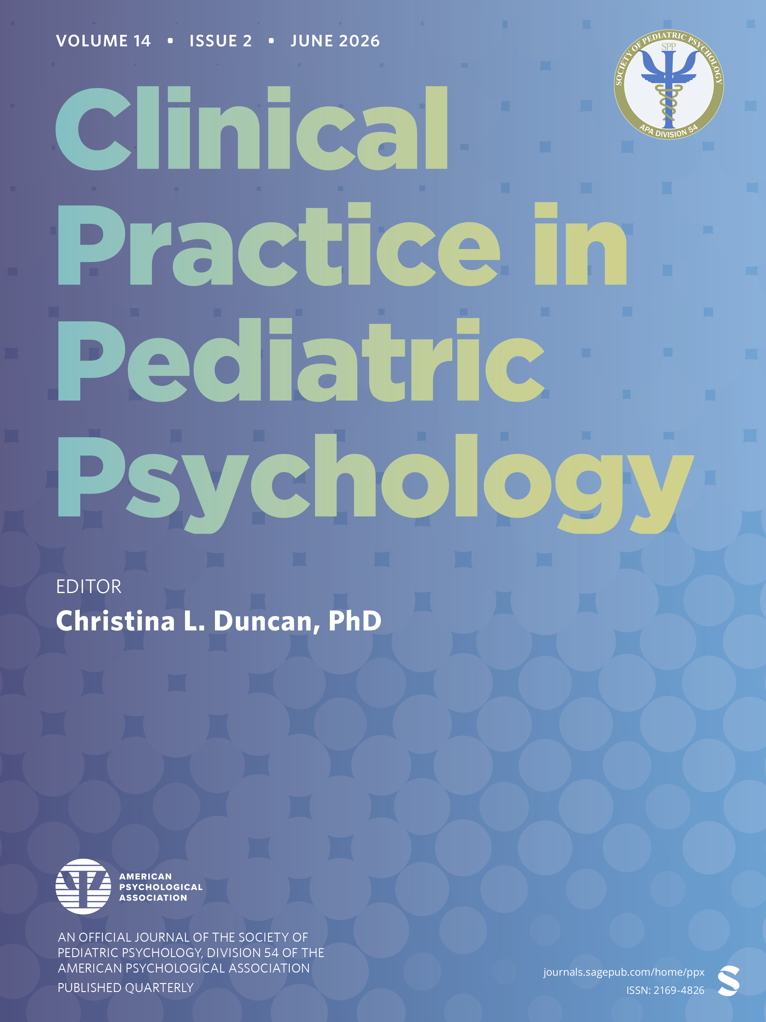 Clinical Practice in Pediatric Psychology journal cover