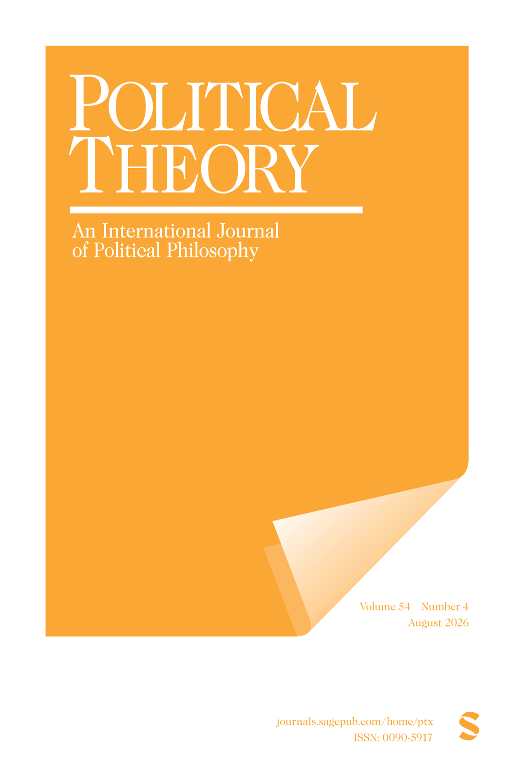 Political Theory journal cover