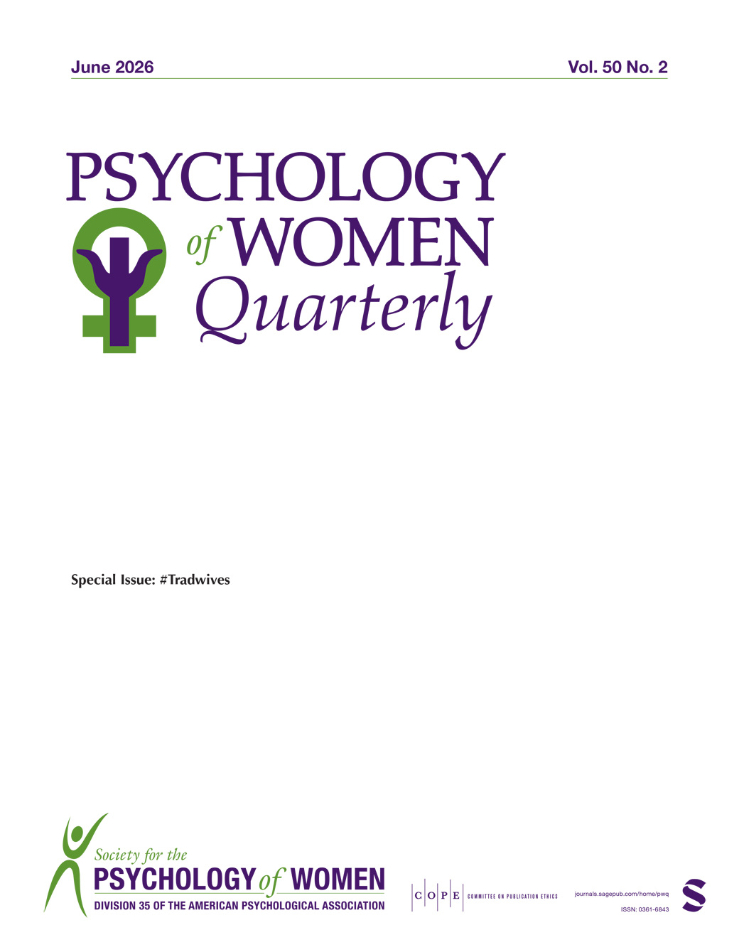 Psychology of Women Quarterly journal cover