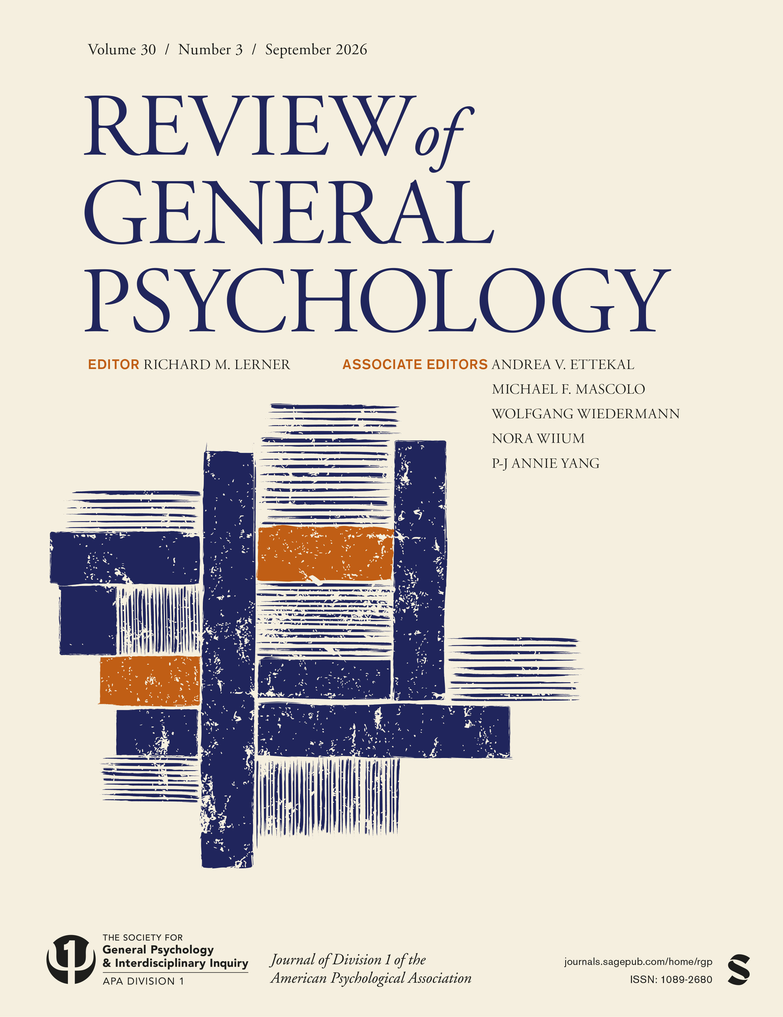 Review of General Psychology journal cover
