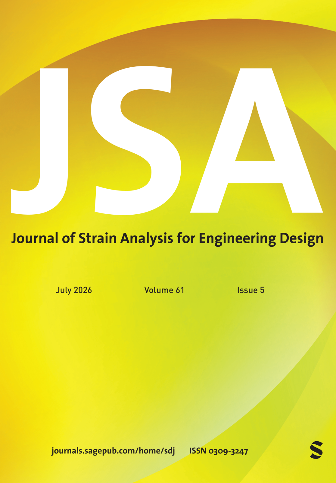 The Journal of Strain Analysis for Engineering Design journal cover