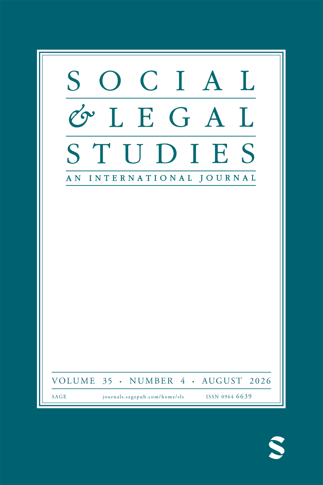 Social & Legal Studies journal cover