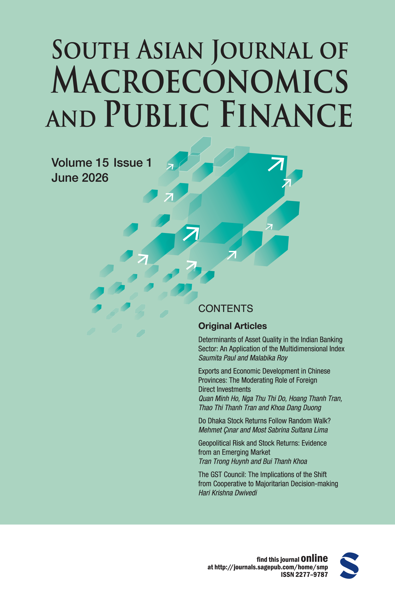 South Asian Journal of Macroeconomics and Public Finance journal cover