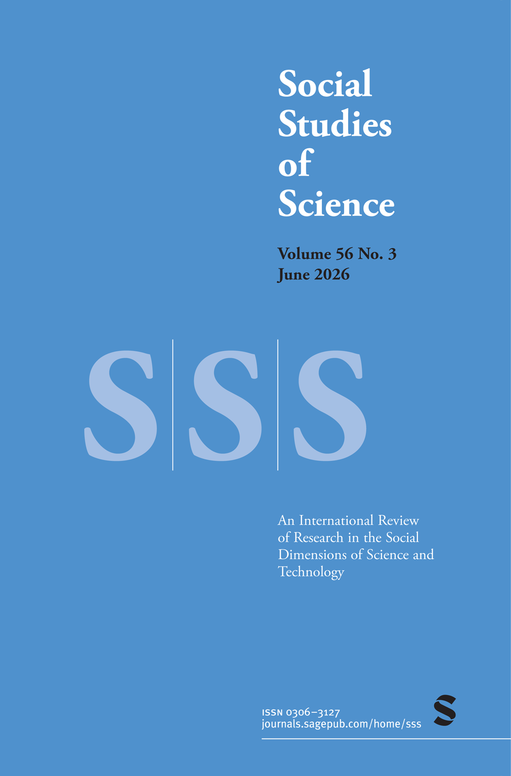 Social Studies of Science journal cover